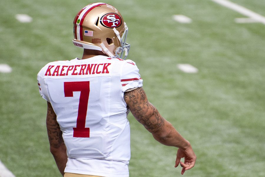 Colin Kaepernick is a leader in the movement against police brutality in the U.S. and kneeled during the national anthem of many football games in protest.