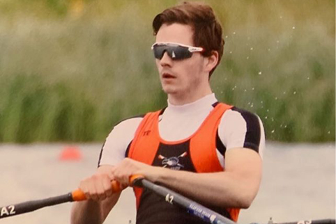 Jack Wilkin (’20) rows for the Varsity Crew Team at a past regatta. Wilkin will continue his rowing career at the University of Pennsylvania. 