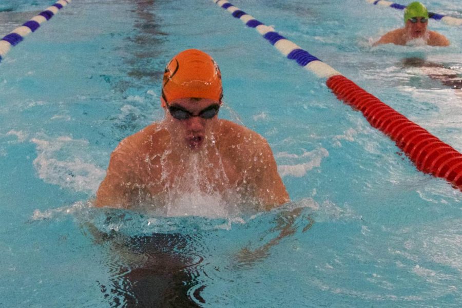 James+Costello+%2817%29+competes+in+the+100m+breastroke+at+the+ASL+vs.+Cobham+swim+meet+in+March+1.+ASL+will+host+a+replacement+meet+for+ISSTs+March+12.