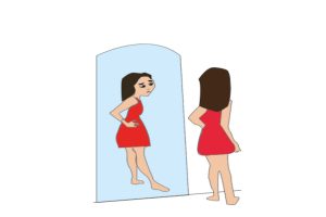 The establishment of unrealistic societal expectations among teenagers can cause them to constantly pick out imperfections and feel insecure about their appearance. 