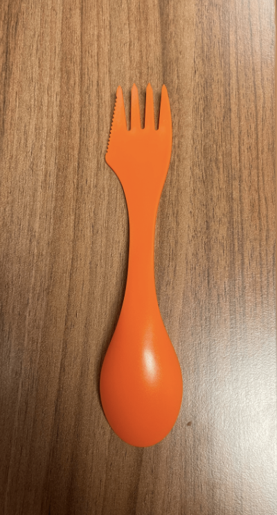 At the beginning of the pandemic, Principal Devan Ganeshananthan and Assistant Principal Natalie Jaworski gifted a fork-knife-spoon hybrid tool to all High School faculty. The gift was a reminder that although a pandemic was on the horizon and required germ mitigation, sustainability remained important  in day-to-day activity. 