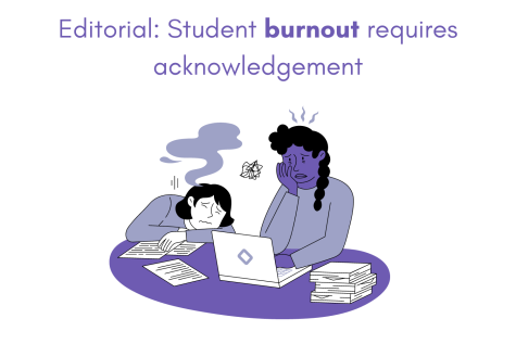 During the winter months, student life can become monotonous. The school environment must support students experiencing burnout, prioritizing well-being over all else. (Graphic used with permission from Pat Librojo/sparklestroke)