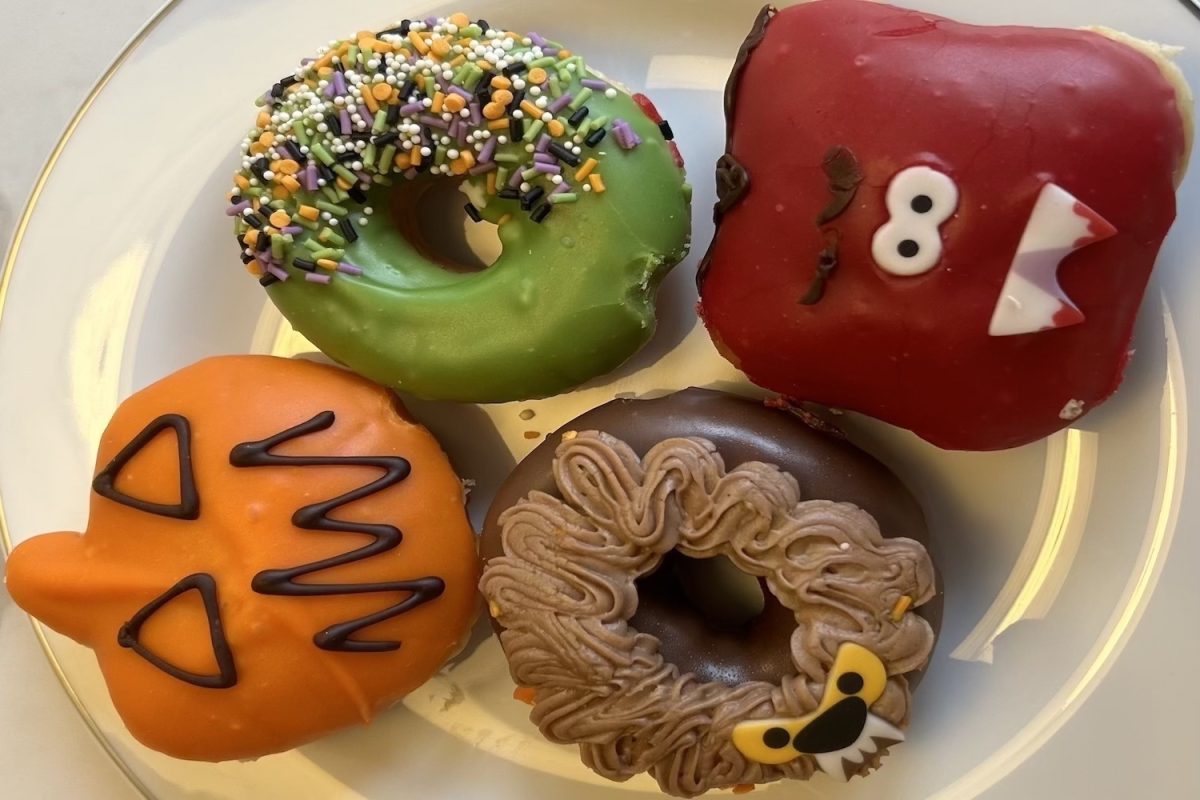 Krispy Kreme releases four Halloween Doughnuts: “Pumpkin Patch,” “Spooktacular Donut,” “Howl’oween” and “Bite ‘N’ Delight”. The doughnuts are available until Nov. 1.