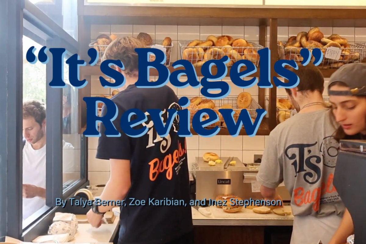 Reporters Talya Berner, Zoe Karibian and Inez Stephenson review Its Bagels, a shop that opened Sept. 11 on Regents Park Road in Primrose Hill. Each reporter rates different types of bagels based on price, presentation and taste.