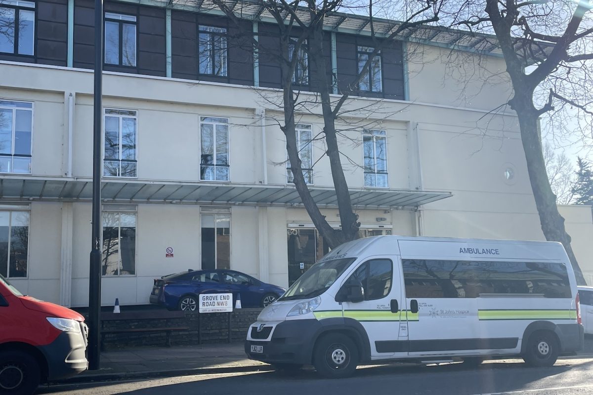 An ambulance waits outside the private St. John & St. Elizabeth Hospital Jan. 10. Junior doctors at the National Health Service were among groups who recently planned strikes over wages, according to The Guardian.
