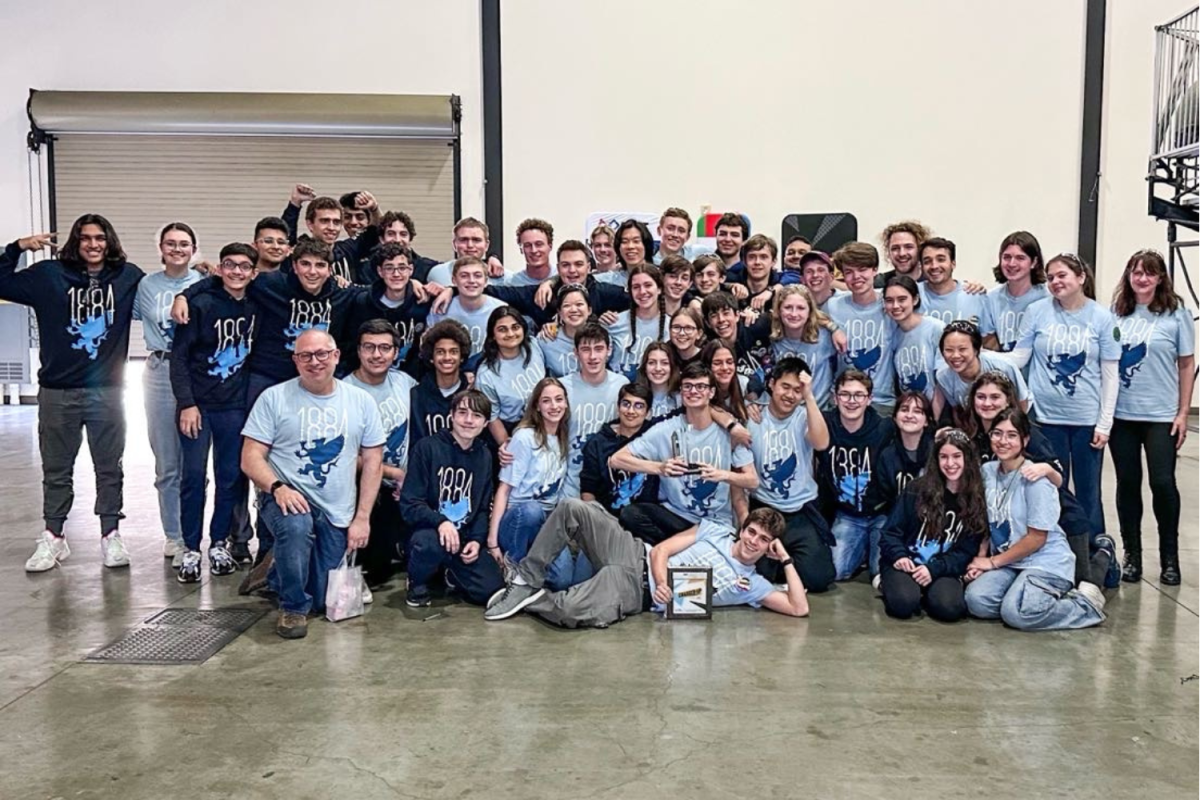 The robotics team poses for a picture in the Los Angeles regional robotics competition in Los Angeles March 12. The team has prepared their robot to compete in the Hudson Valley regional competition March 7-10.