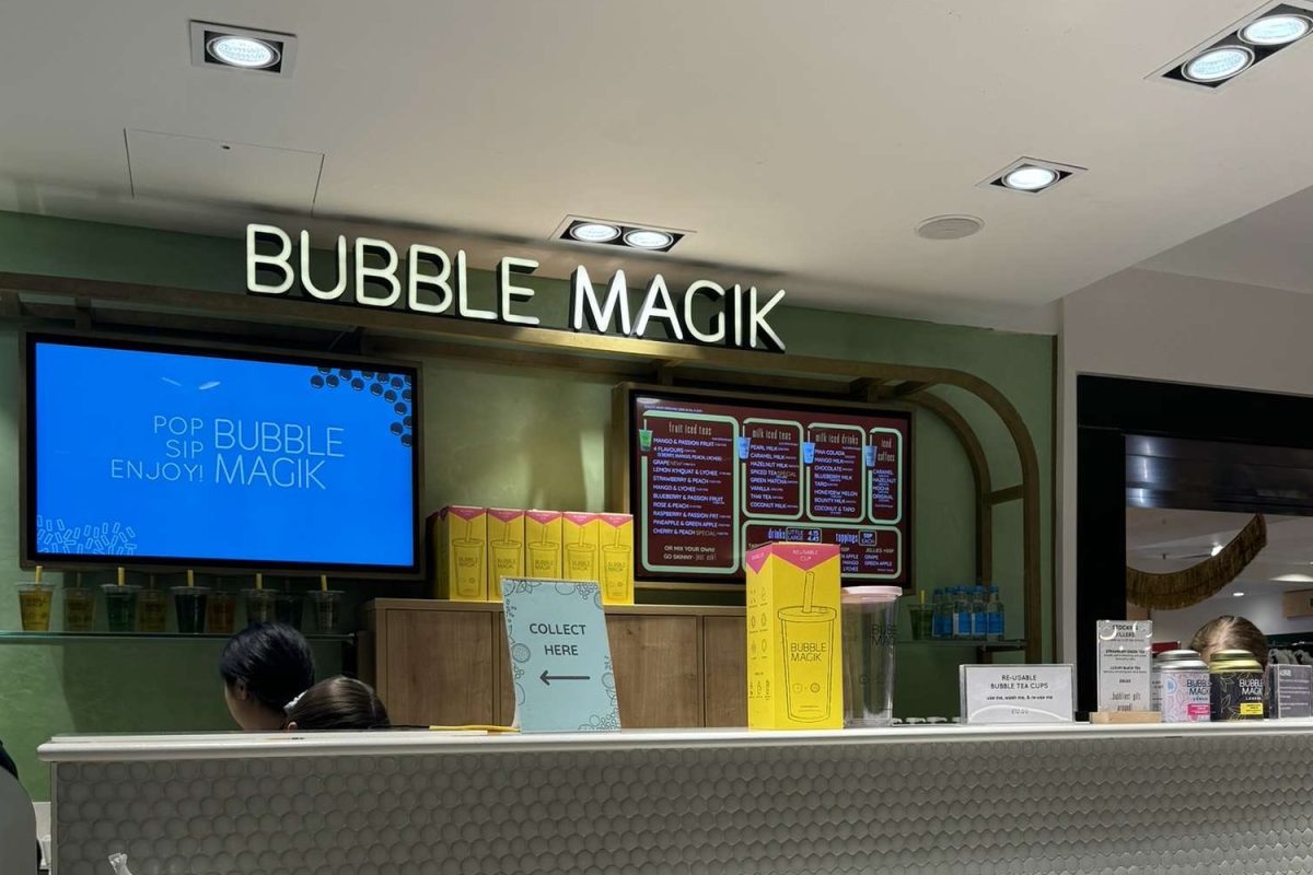 Bubble Magik is located on the fourth floor of the Selfridges department store as well as the Ealing Broadway Shopping Center in London. The cafe opened in 2019, and provided shoppers with a large variety of bubble teas and iced coffee. 
