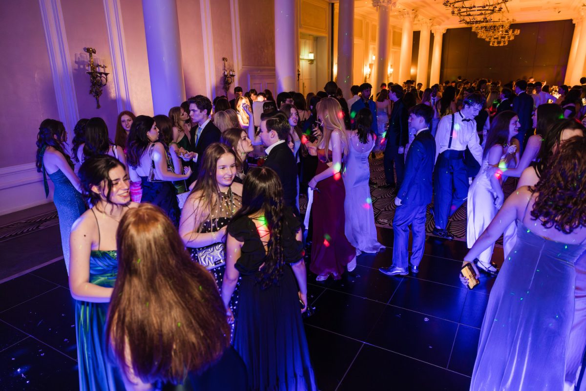 Students dance during last year’s prom May 13, 2023. Prom was previously free of charge but will cost £40 per person this year.